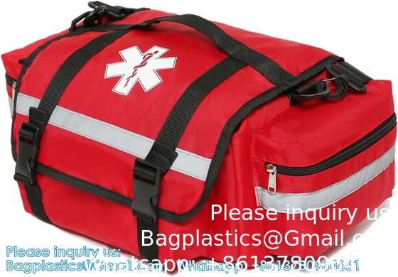 Sac de premiers secours vide Sac médical traumatisant Sac d'urgence Sac d'urgence organisateur EMS EMT Sac portatif à l'épaule 13 X9 X7