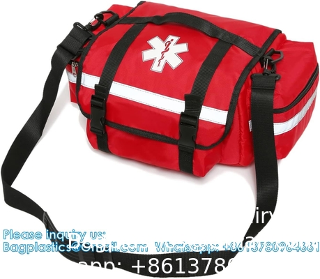 Sac de premiers secours vide Sac médical traumatisant Sac d'urgence Sac d'urgence organisateur EMS EMT Sac portatif à l'épaule 13 X9 X7