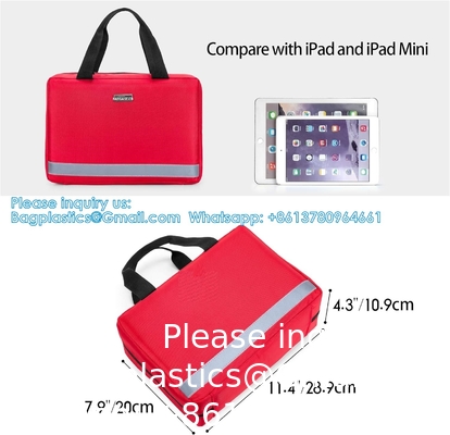 Petit sac de premiers soins, sac d'urgence portable vide, sac de traumatologie, idéal pour voiture, maison, camping et randonnée, sac rouge