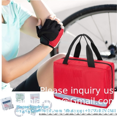 Petit sac de premiers soins, sac d'urgence portable vide, sac de traumatologie, idéal pour voiture, maison, camping et randonnée, sac rouge