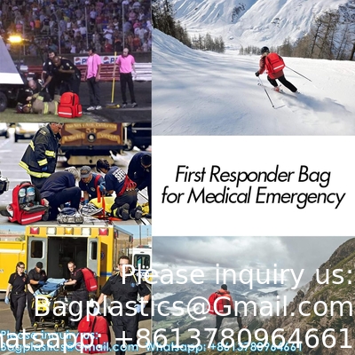Sac de secours, sac à dos vide, trousse d'urgence médicale, sac de sauvetage pour les ambulanciers, les ambulanciers, la police
