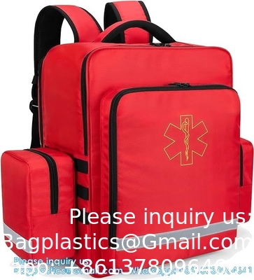 Sac à dos médical d'urgence 50L Sac de traumatologie pour les ambulanciers, les professionnels de soins à domicile, les trousses de premiers secours