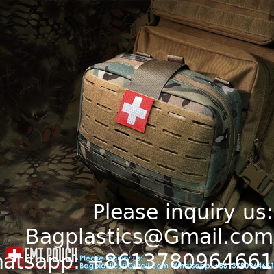 Kit de traumatologie en poche avec garniture et sac médical tactique en poche d'urgence EMT kit de premiers soins avec porte-garniture