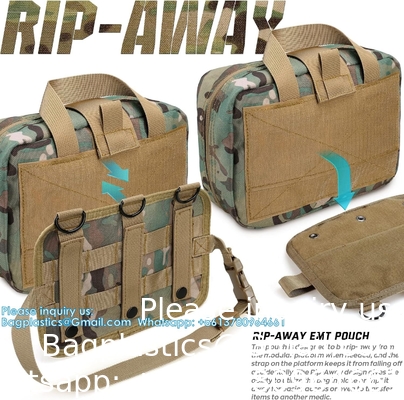 Sacoche médicale tactique MOLLE accessoire Sacoche médicale tactique Sacoche de premiers secours EMT Rip-Away IFAK