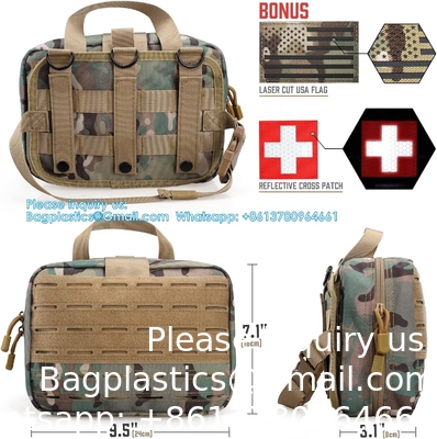 Sacoche médicale tactique MOLLE accessoire Sacoche médicale tactique Sacoche de premiers secours EMT Rip-Away IFAK