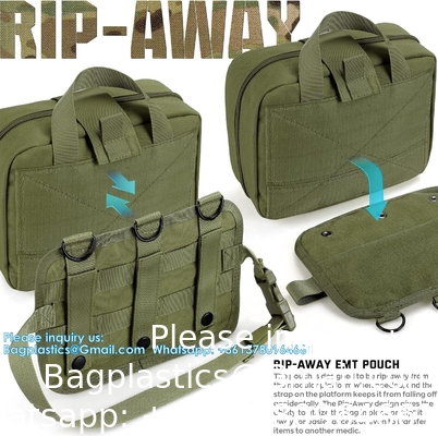 Sacoche médicale tactique MOLLE accessoire Sacoche médicale tactique Sacoche de premiers secours EMT Rip-Away IFAK
