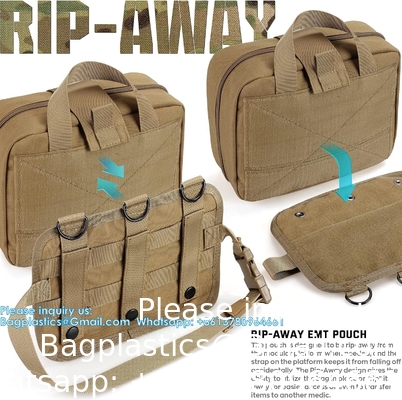 Sacoche médicale tactique MOLLE accessoire Sacoche médicale tactique Sacoche de premiers secours EMT Rip-Away IFAK