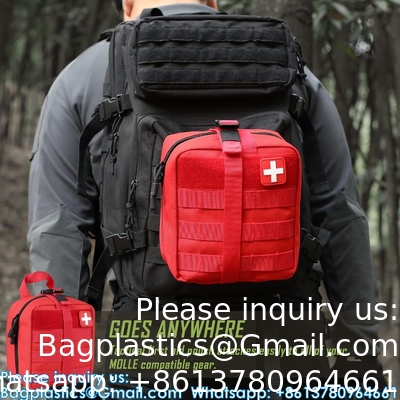 Sacoche de premiers soins tactique, sacoches de secours de première nécessité, sacoches militaires, sac médical IFAK, kit de survie d'urgence en plein air