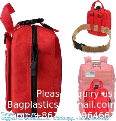 Sacoche de premiers soins tactique, sacoches de secours de première nécessité, sacoches militaires, sac médical IFAK, kit de survie d'urgence en plein air