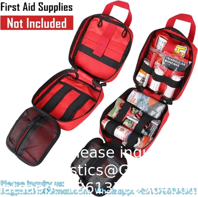 Sacoche de premiers soins tactique, sacoches de secours de première nécessité, sacoches militaires, sac médical IFAK, kit de survie d'urgence en plein air