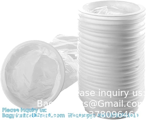 Sacs à vomir à usage unique Sacs à vomir à usage unique 10 paquets, 1500 ml Sacs à émesis blancs à haute densité, parfaits pour les nausées matinales.