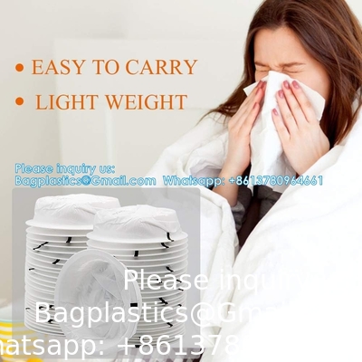 Sacs à vomir à usage unique Sacs à vomir à usage unique 10 paquets, 1500 ml Sacs à émesis blancs à haute densité, parfaits pour les nausées matinales.