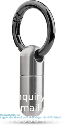Casque de pilule en titane étanche à l'eau, porte-pilule pour urgences Aspirine et nitroglycérine pour sac à main