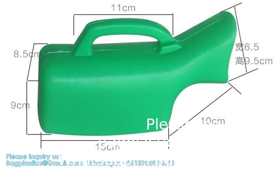 Urinals pour hommes avec une lueur dans le noir, bouteilles d'urine 1000 ml épaisses avec couvercle, bouteille d'urine anti-déversement pour voiture, hôpital
