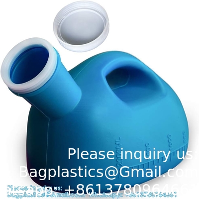 Urinals pour hommes Urinals portables pour hommes avec couvercle 2000 ml/66 oz Grandes tasses d'urine pour l'incontinence hospitalière
