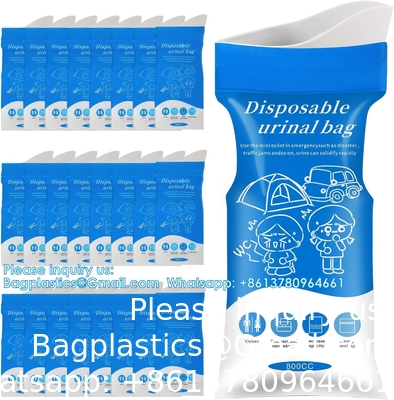 Sacs d'urine, sacs d'urine pour camping, sacs d'urine jetables, sacs d'urine de voyage, toilettes d'urgence portable pour les embouteillages
