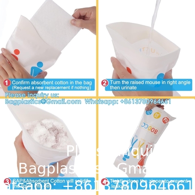 Sacs d'urine jetables - 12 paquets d'urinoirs portables pour hommes et femmes Sacs de toilettes/vomis pour les voyages et les campings, unisexe