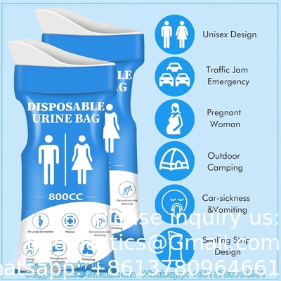 Sacs d'urine jetables, sacs de voyage, sacs d'urine unisexe, sacs de vomissements, sacs de voyage, sacs d'urine portable