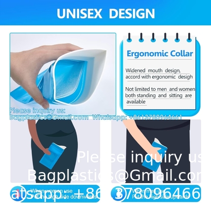 Sacs d'urine jetables, sacs de voyage, sacs d'urine unisexe, sacs de vomissements, sacs de voyage, sacs d'urine portable