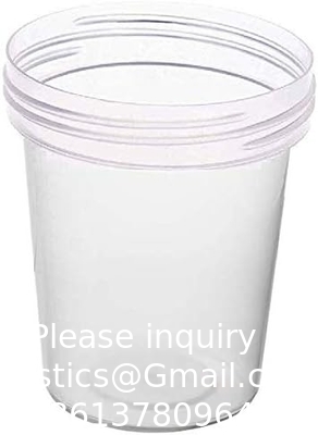 Gobelets à échantillons avec vis anti-fuite sur les couvercles - bocaux d'échantillons d'urine clairs et non stériles de 4 oz - conteneurs