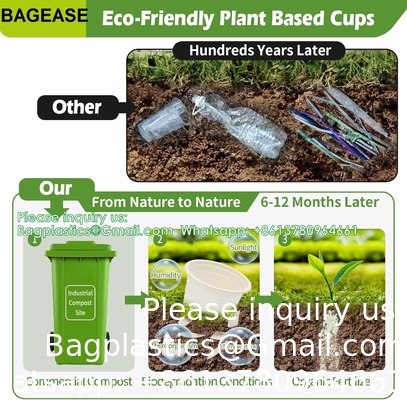 Coupe de salle de bain à usage unique compostable 100p rince-bouche écologique Coupe biodégradable Rinceau de bain médicament