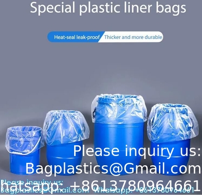 Fabricant de plastique Fournitures Durable Ronde Fond en plastique Tambour Baril Liner Sacs Tambour Liner 10l Liner de seau