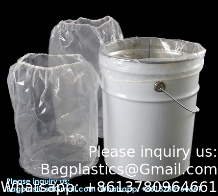 Fabricant de plastique Fournitures Durable Ronde Fond en plastique Tambour Baril Liner Sacs Tambour Liner 10l Liner de seau