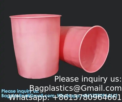 en gros personnalisé Round Bottom Sac en plastique Drum Liner Pour les barils de peinture industrielle