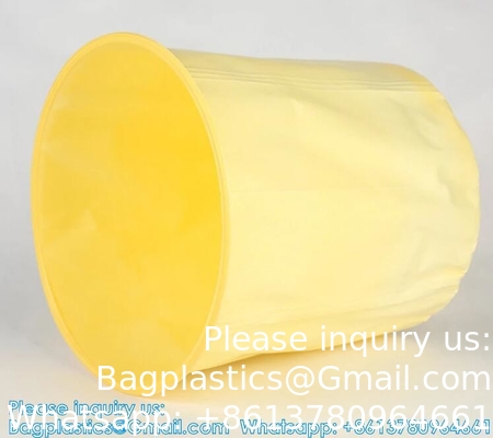 en gros personnalisé Round Bottom Sac en plastique Drum Liner Pour les barils de peinture industrielle