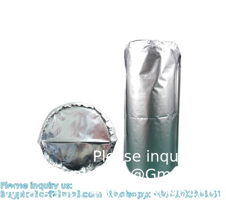 Foil d'aluminium pur composite 200 L, revêtement de tambour 55 gallons, revêtement de tambour à fond rond, sac en aluminium pour le stockage