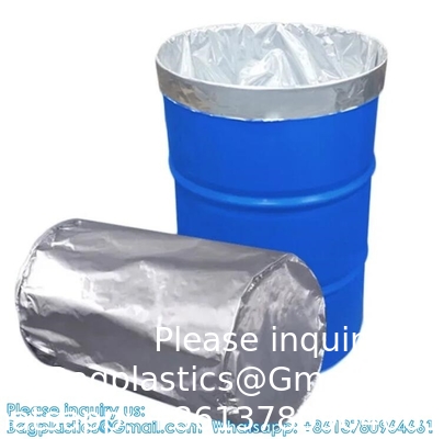 200 Ltr Sac en feuille d'aluminium à fond rond Tambour Liner Tambour liners/sacs pour le stockage de silicone et d'étanchéité en polyuréthane