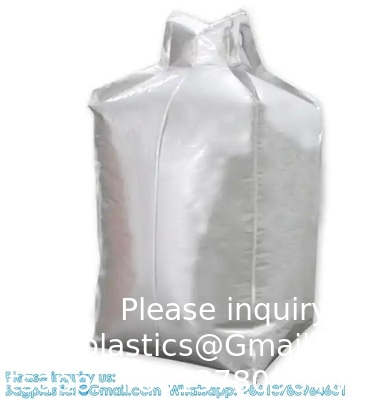 Sac en papier d'aluminium de 1 tonne, sac de couche de grande capacité de 1000 kg, sac jumbo pour ciment, sacs de conteneurs FIBC