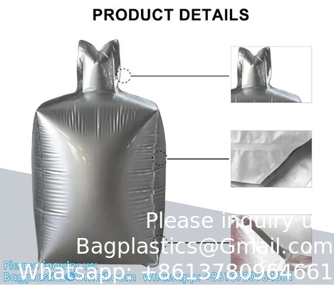 Sac en papier d'aluminium de 1 tonne, sac de couche de grande capacité de 1000 kg, sac jumbo pour ciment, sacs de conteneurs FIBC