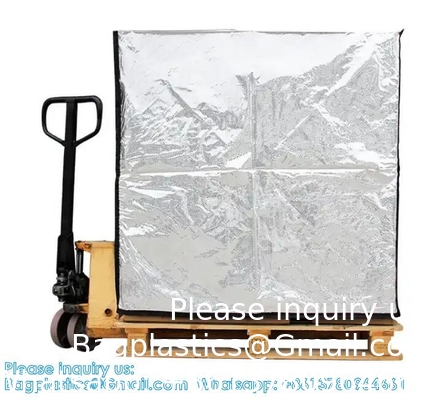 Capot thermique couverture de palette isolée imperméable à l'humidité avec fermeture à glissière couverture de palette expédition à froid emballage sac de palette isolée
