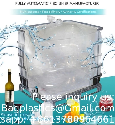 Sacs en plastique pour l'emballage des liquides Sacs en plastique pour l'emballage des liquides en IBC 1000L