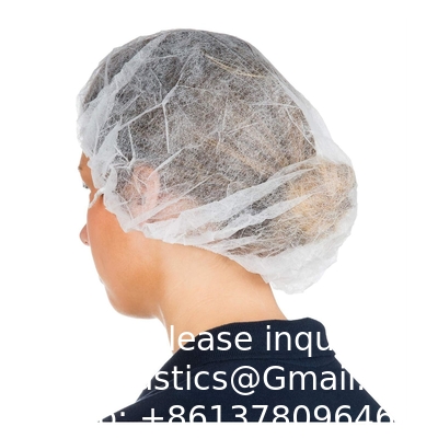 Capuchon jetable blanc, 100 paquets, filet de cheveux 24 pouces Capuchon jetable blanc, 100 paquets, filet de cheveux