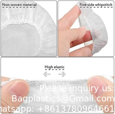 Couvercle pour écouteurs non tissés Noir / Blanc / Bleu Non tissé jetable Couvercle hygiénique pour écouteurs à usage unique