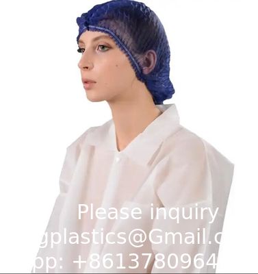 Tape à bande médicale non tissée à usage unique Bouffant Tape de couverture capillaire Net de cheveux Médecin chirurgien Chapeau infirmier Chapeau rond