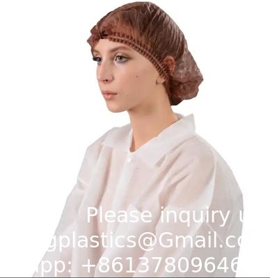 Tape à bande médicale non tissée à usage unique Bouffant Tape de couverture capillaire Net de cheveux Médecin chirurgien Chapeau infirmier Chapeau rond