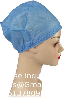Fabricant médical Exigences de l' hôpital Bleu SMS 35gm Chapeau Médecin-chirurgien Bonnet respirant frais et fort Couverture de tête