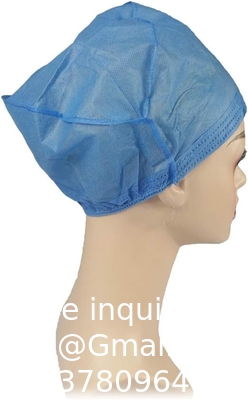 Fabricant médical Exigences de l' hôpital Bleu SMS 35gm Chapeau Médecin-chirurgien Bonnet respirant frais et fort Couverture de tête