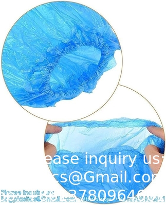 Couverture des bottes et des chaussures 19 pouces de hauteur extra grande durable résistant à l'eau / déchirure couverture de chaussure longue claire imperméable à l'eau antidérapant
