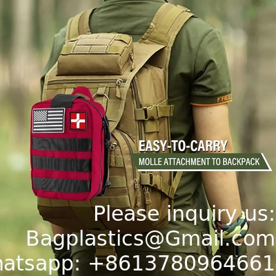 Kit de premiers soins de survie, sacoche médicale Molle équipement de survie d'urgence en plein air et équipement pour la randonnée Camping Hunt