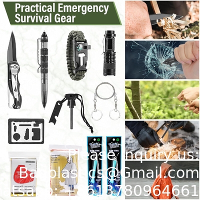 Kit de premiers soins de survie, sacoche médicale Molle équipement de survie d'urgence en plein air et équipement pour la randonnée Camping Hunt