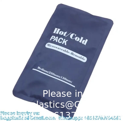 Taille et forme personnalisées Reutilisables Compresse à gel chaud et froid Polyester Ice Pack pour la thérapie