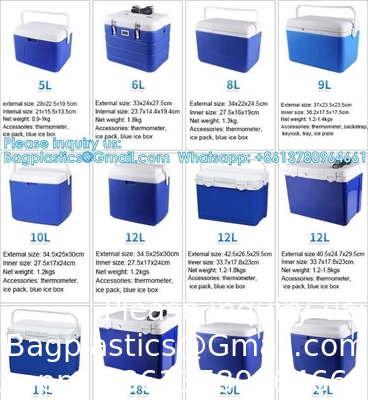 Transport d'organes médicaux personnalisés Refroidisseur portable Vin Bière Styropor Glace Poitrine Sac thermique Boîte de refroidisseur alimentaire