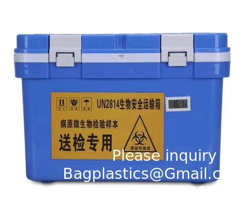 Isolement de glace de coffre de laboratoire vétérinaire médical porteuse de vaccins de moulage par injection boîte de refroidisseur de vaccins médicaux