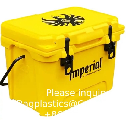 20L refroidisseurs refroidisseur de glace Roto-moulé Boîte de refroidisseur de glace design personnalisé roto moulé Boîte de refroidisseur de camping pêche