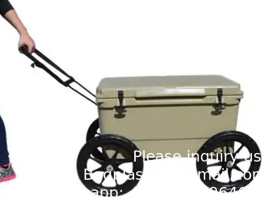 Boîte de stockage de glace en plastique de 78 l pour chariot à rouleaux à moulures rotatives
