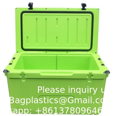 Boîte de stockage de glace en plastique de 78 l pour chariot à rouleaux à moulures rotatives